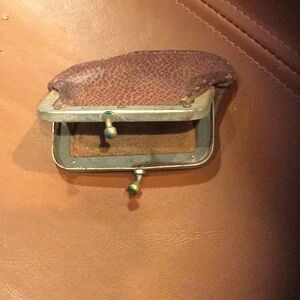 Vintage antique collector coin holder primitive